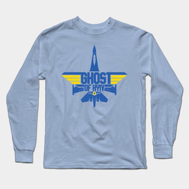 Ghost of Kyiv Long Sleeve T-Shirt by Baggss